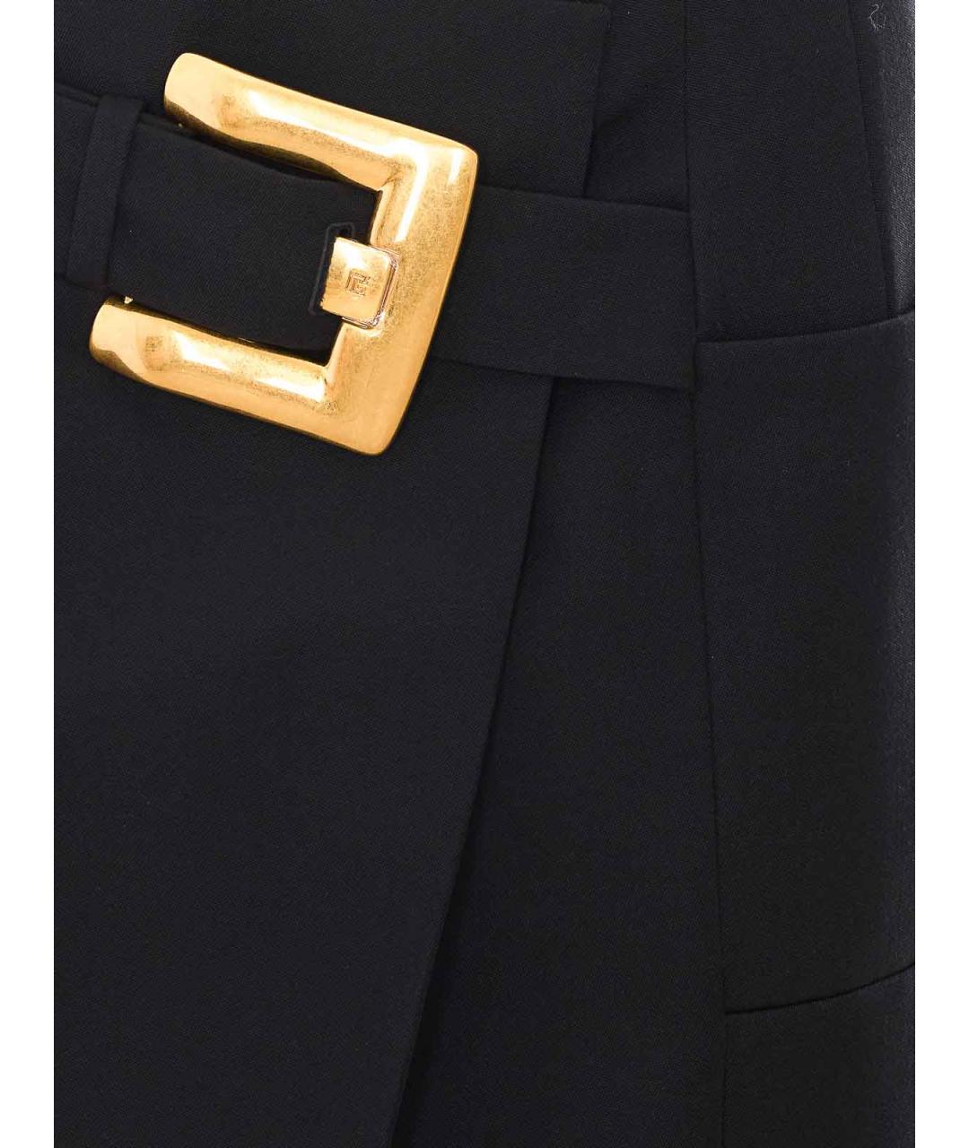 BALMAIN Черная хлопковая юбка миди, фото 4