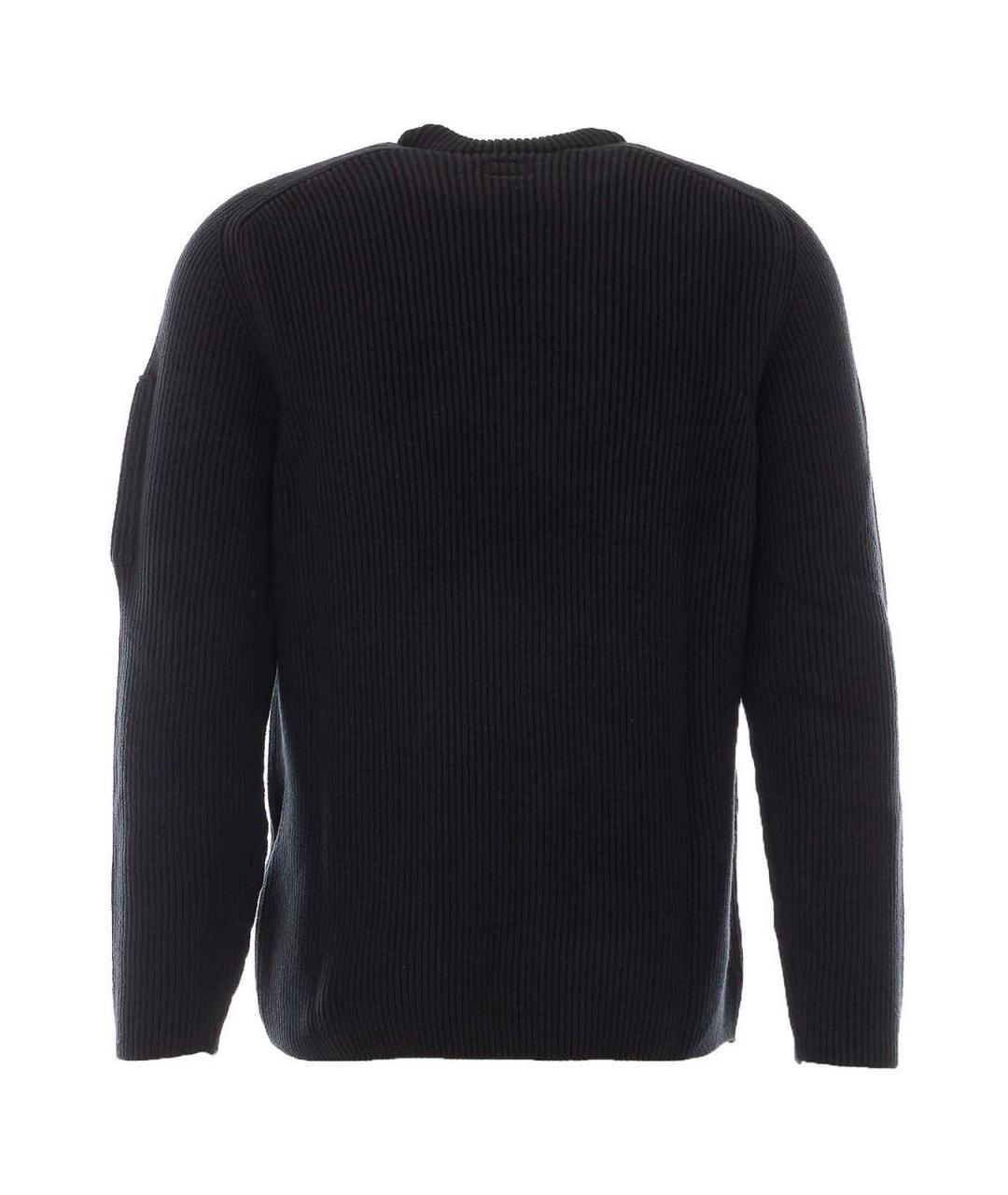 CP COMPANY Черный хлопковый джемпер / свитер, фото 2