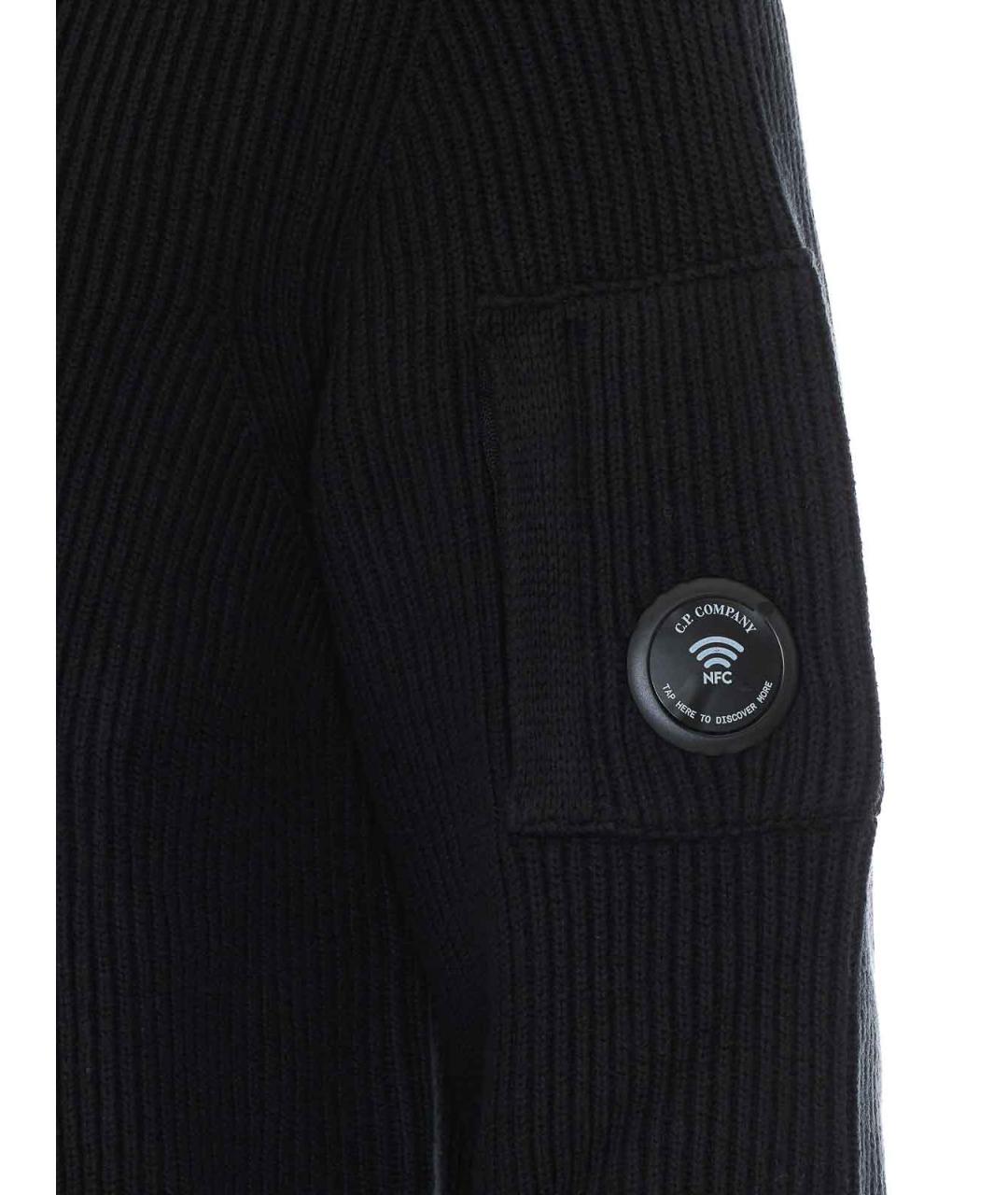 CP COMPANY Черный хлопковый джемпер / свитер, фото 3