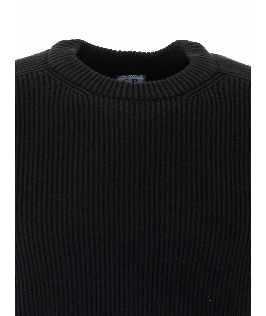 CP COMPANY Черный хлопковый джемпер / свитер, фото 4