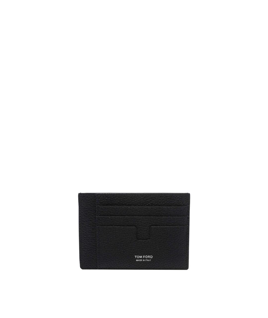 TOM FORD Черный кожаный кардхолдер, фото 1