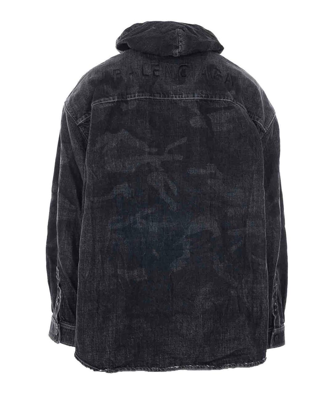 BALENCIAGA Черная полиэстеровая куртка, фото 2