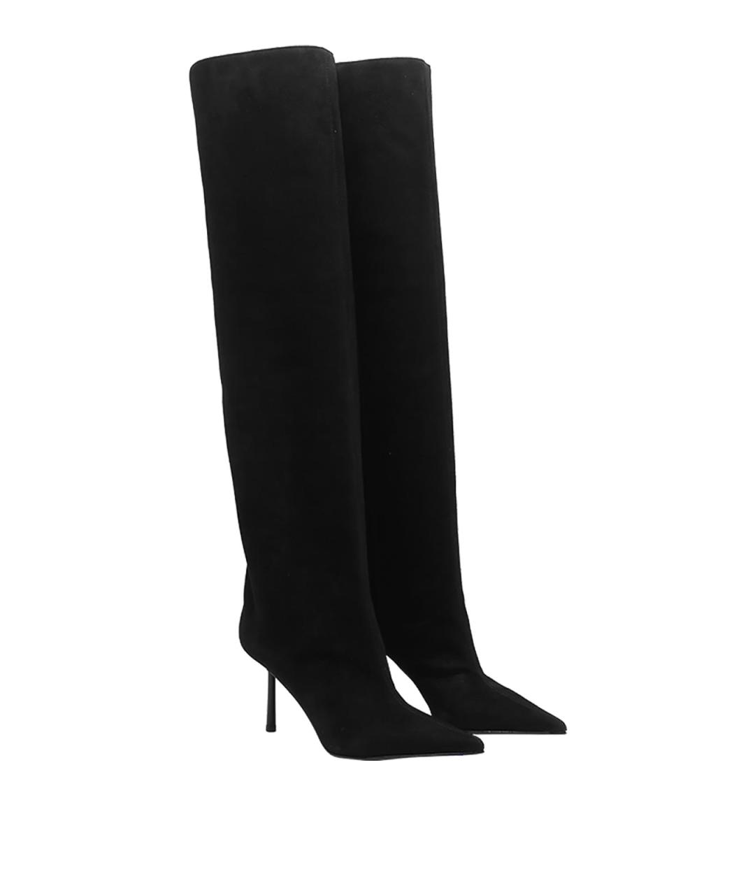 LE SILLA Черные замшевые сапоги, фото 2