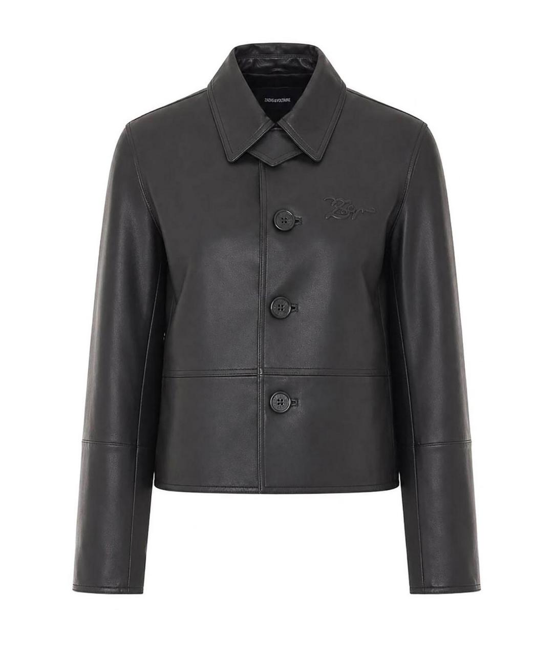 ZADIG & VOLTAIRE Черная кожаная куртка, фото 1