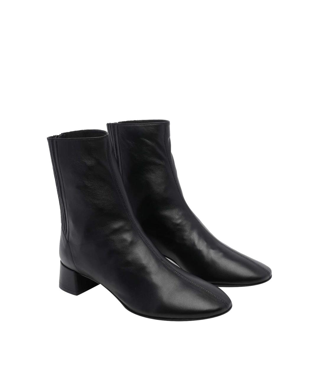 AQUAZZURA Черные кожаные ботильоны, фото 2