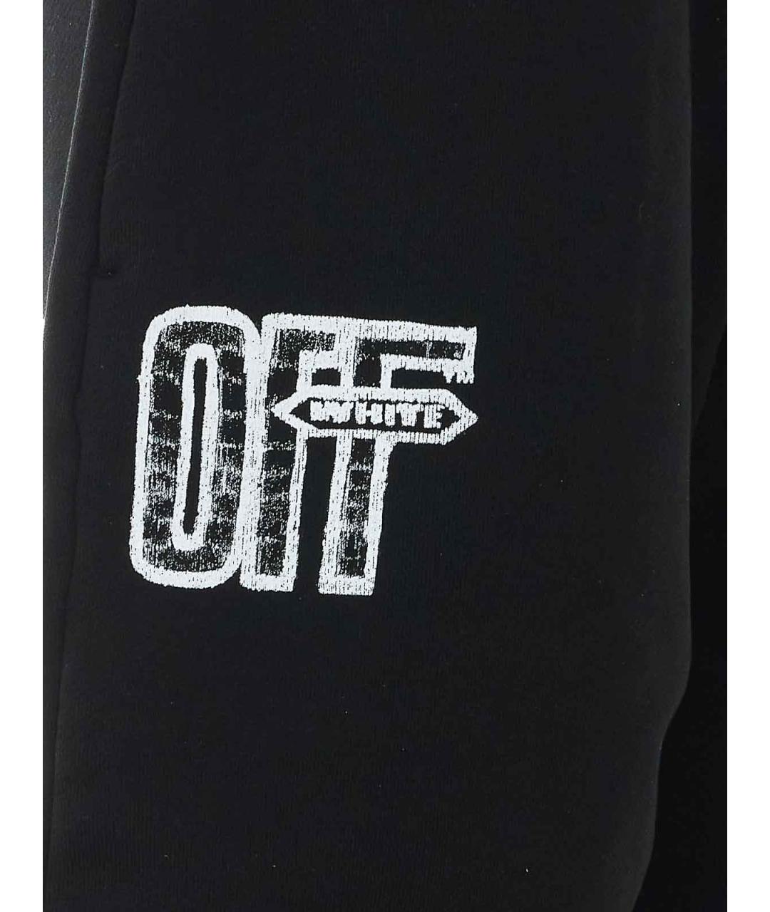 OFF-WHITE Черные хлопковые шорты, фото 3