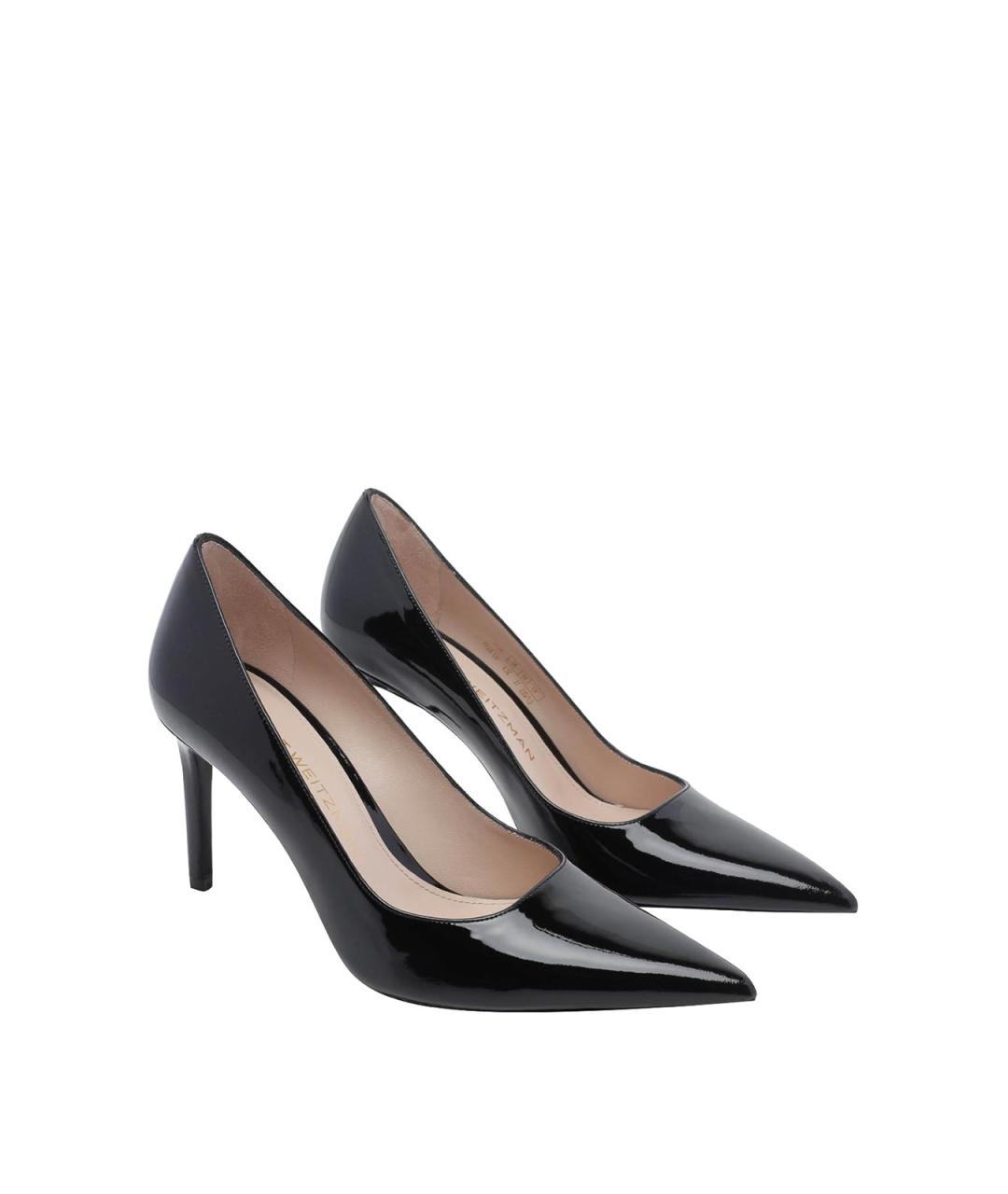 STUART WEITZMAN Черные кожаные туфли, фото 2