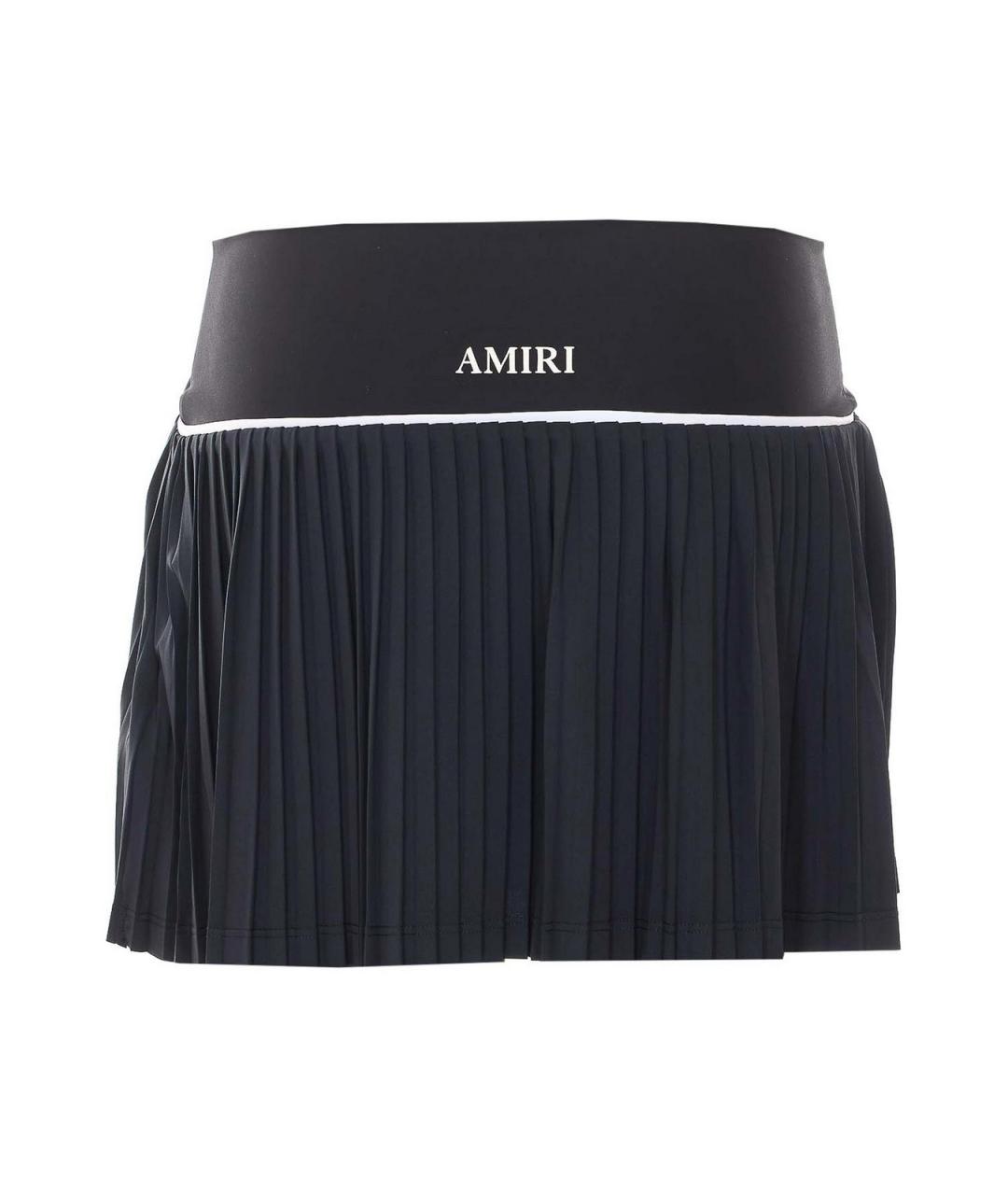 AMIRI Черная синтетическая юбка мини, фото 2