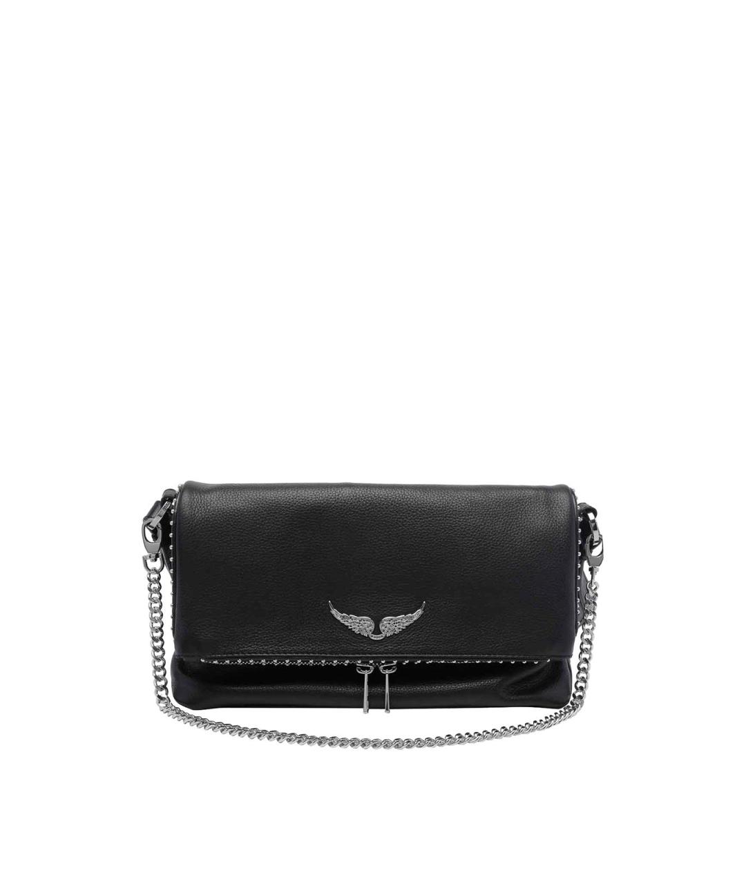 ZADIG & VOLTAIRE Черная кожаная сумка через плечо, фото 1