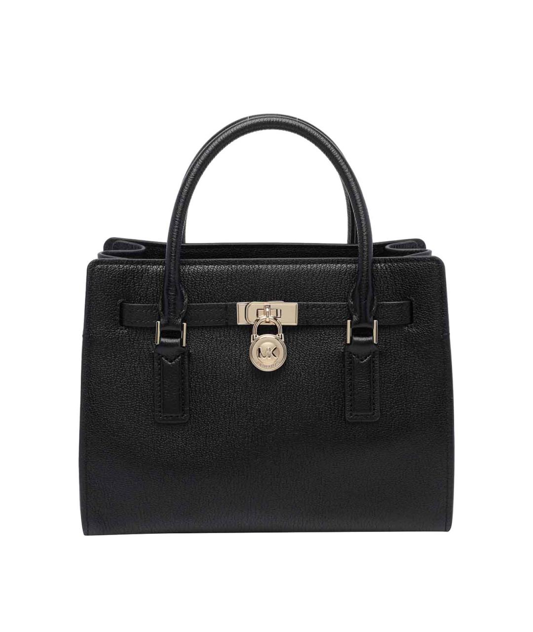 MICHAEL MICHAEL KORS Черная кожаная сумка через плечо, фото 1