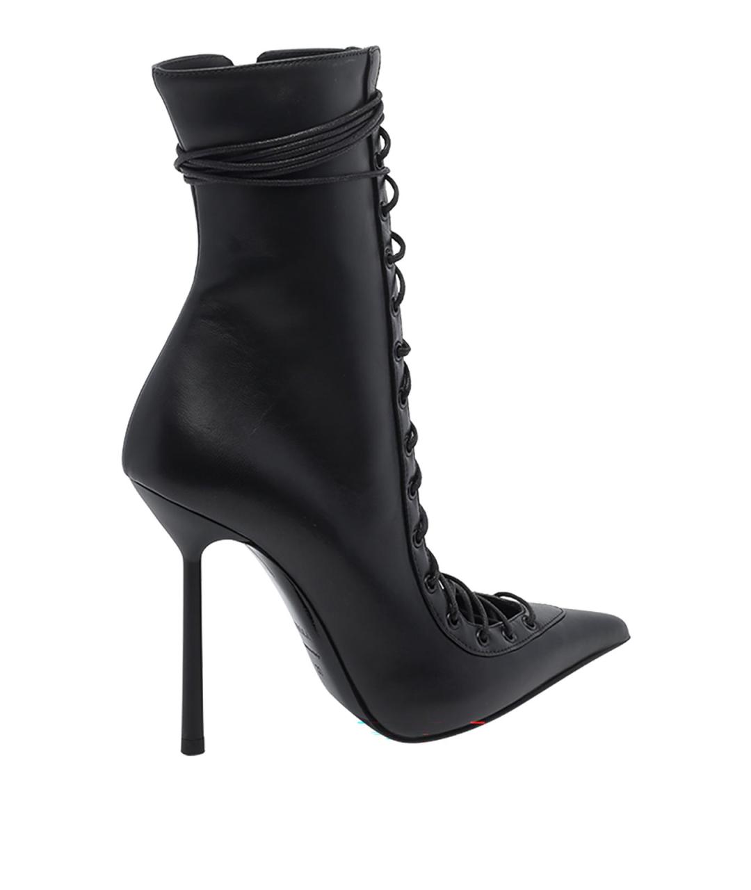 LE SILLA Черные кожаные ботильоны, фото 3