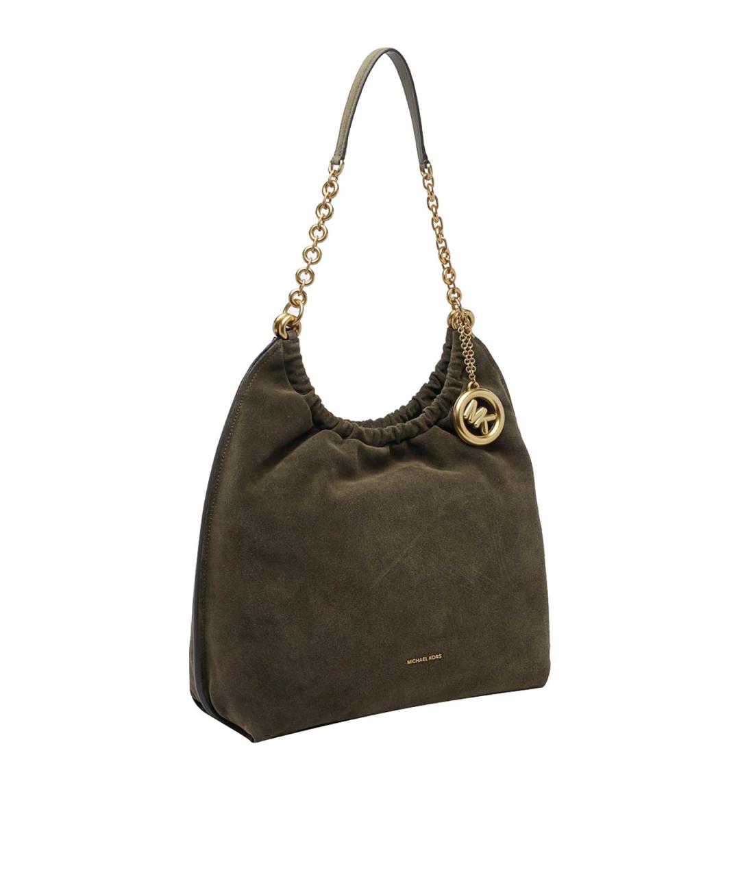 MICHAEL MICHAEL KORS Зеленая кожаная сумка тоут, фото 2