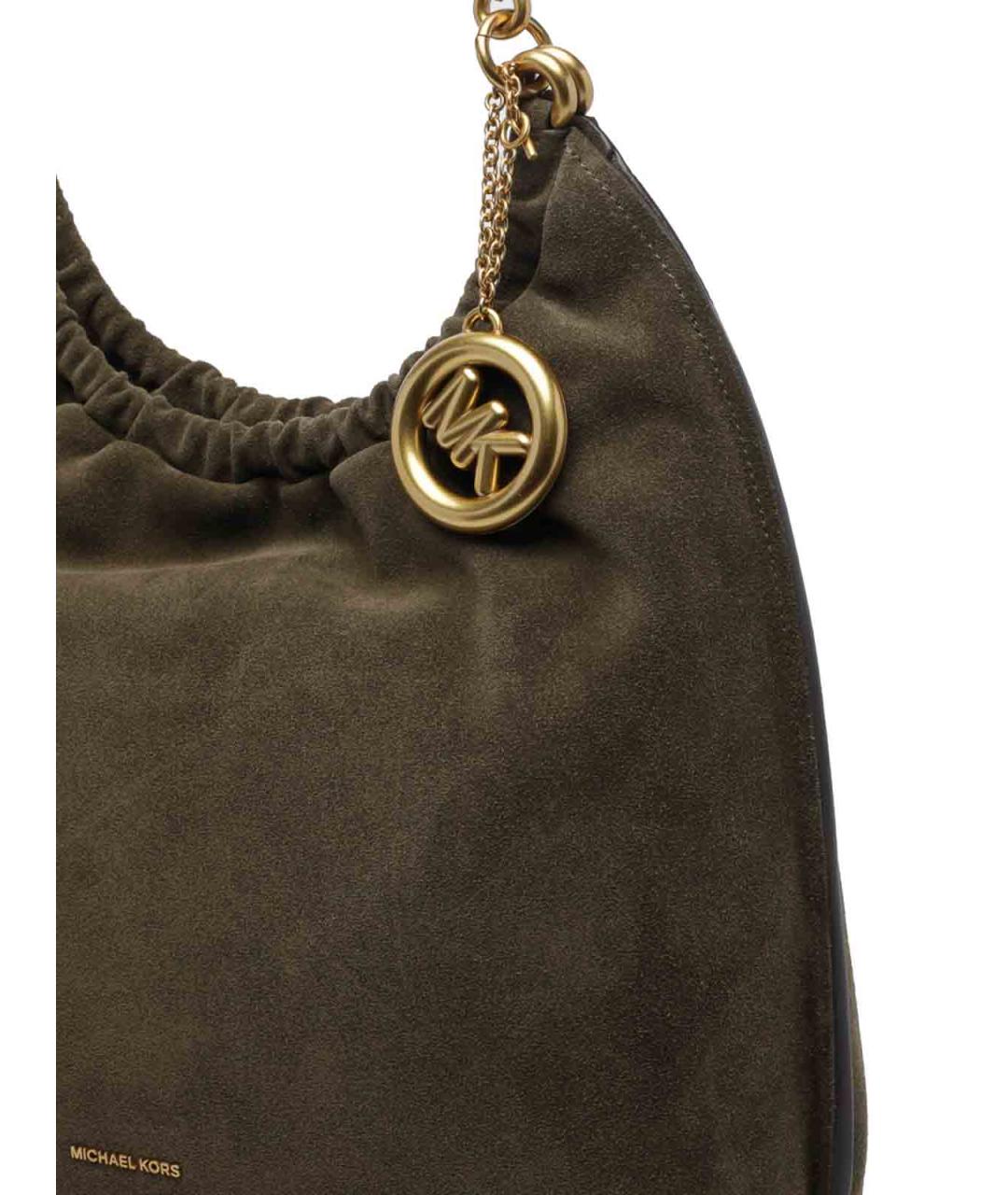 MICHAEL MICHAEL KORS Зеленая кожаная сумка тоут, фото 4
