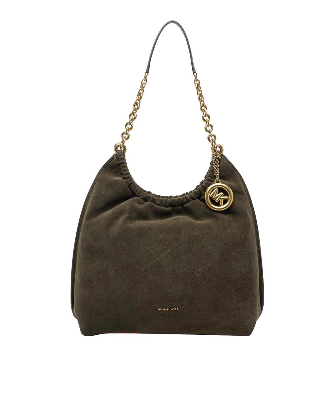 MICHAEL MICHAEL KORS Зеленая кожаная сумка тоут, фото 1