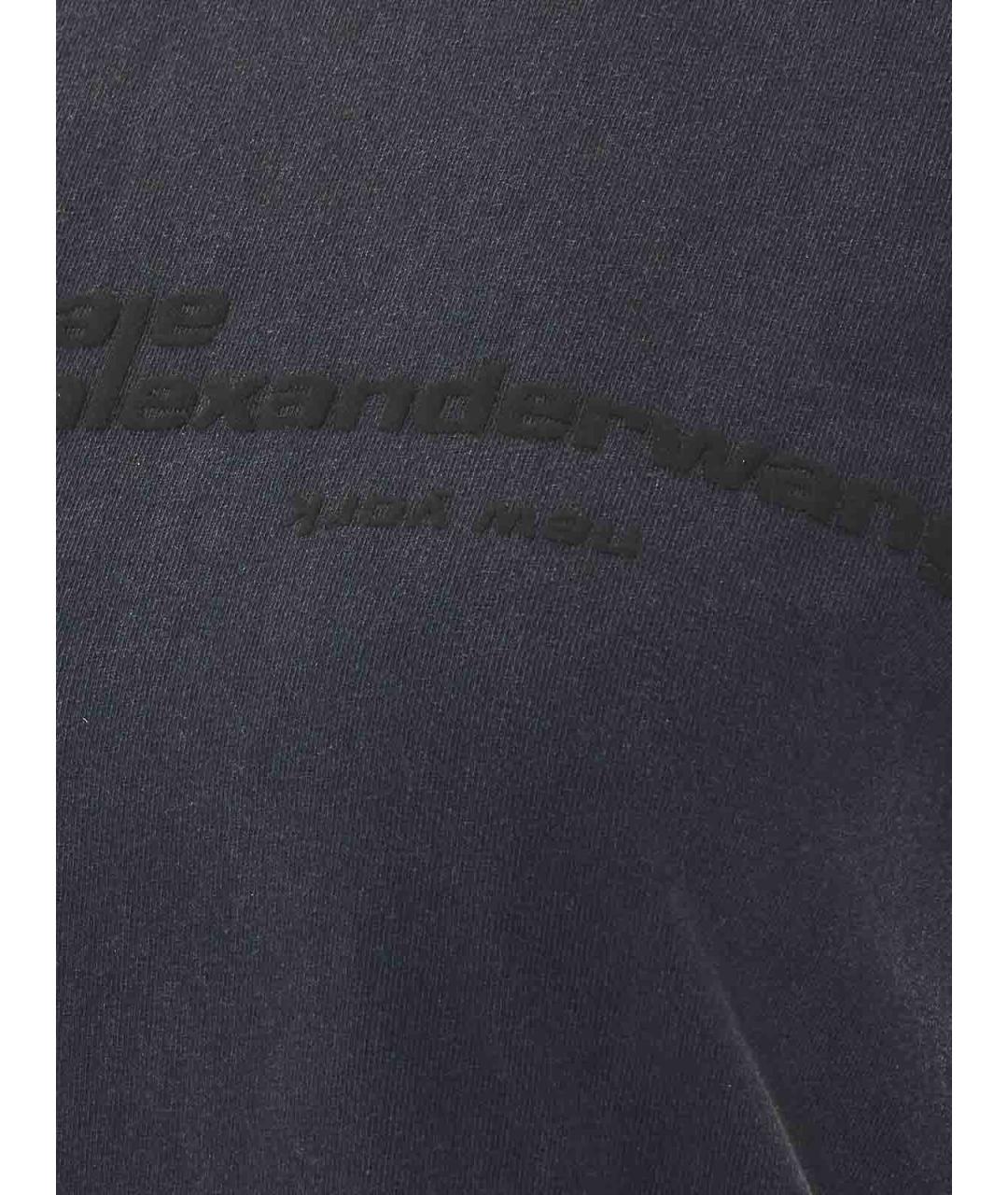 ALEXANDER WANG Черная хлопковая футболка, фото 3