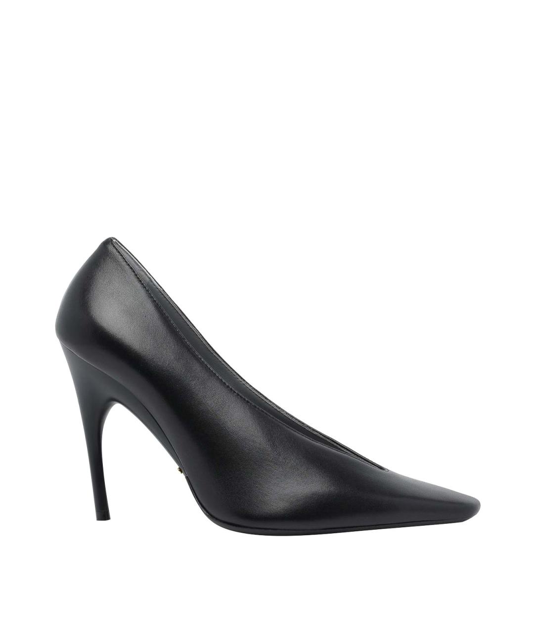 BALENCIAGA Черные кожаные туфли, фото 1
