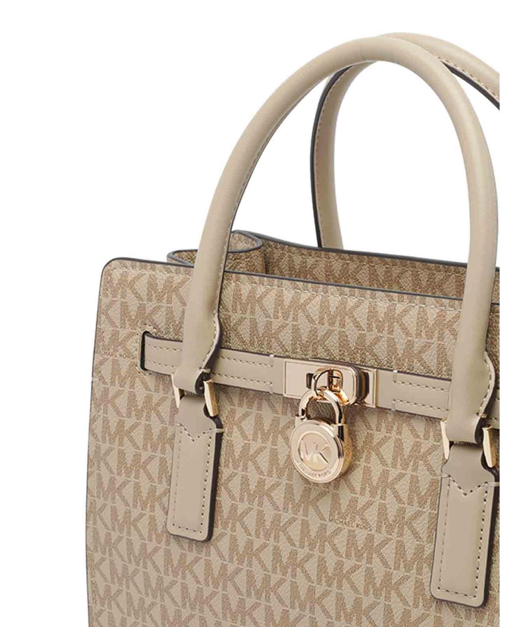 MICHAEL MICHAEL KORS Хаки кожаная сумка через плечо, фото 4