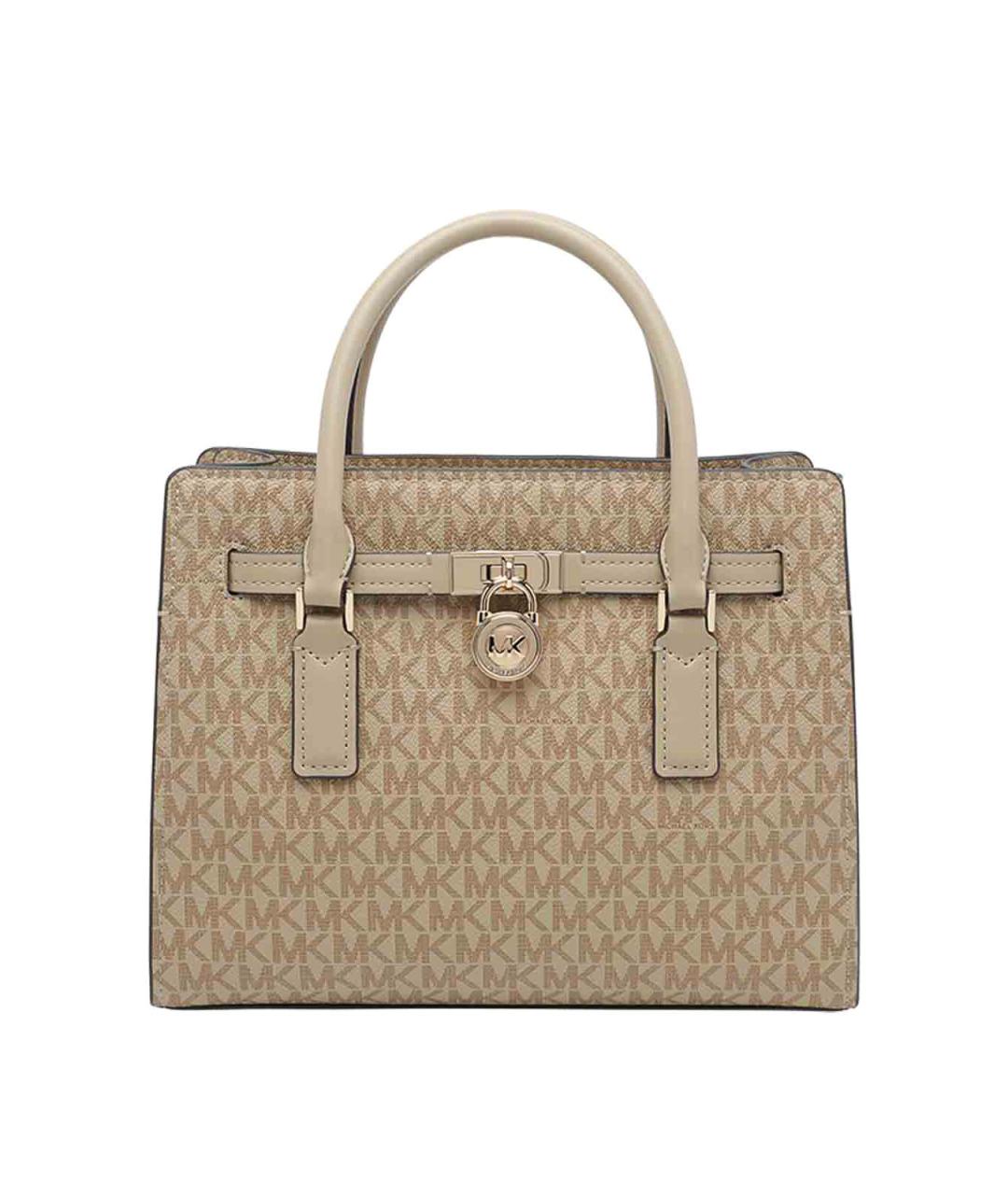 MICHAEL MICHAEL KORS Хаки кожаная сумка через плечо, фото 1