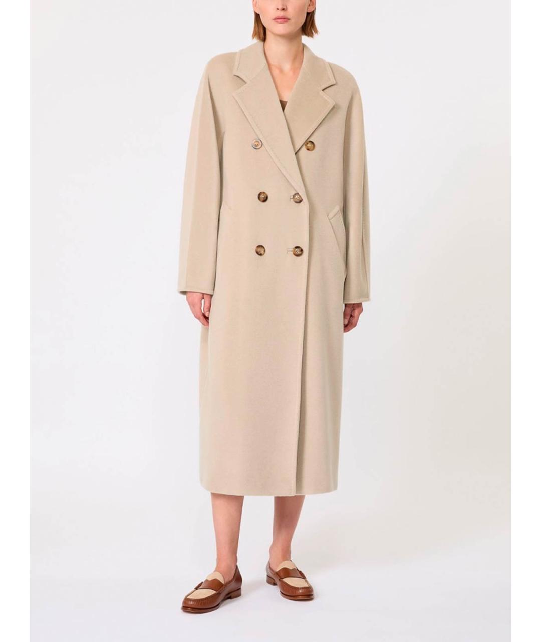 MAX MARA Бежевое кашемировое пальто, фото 4