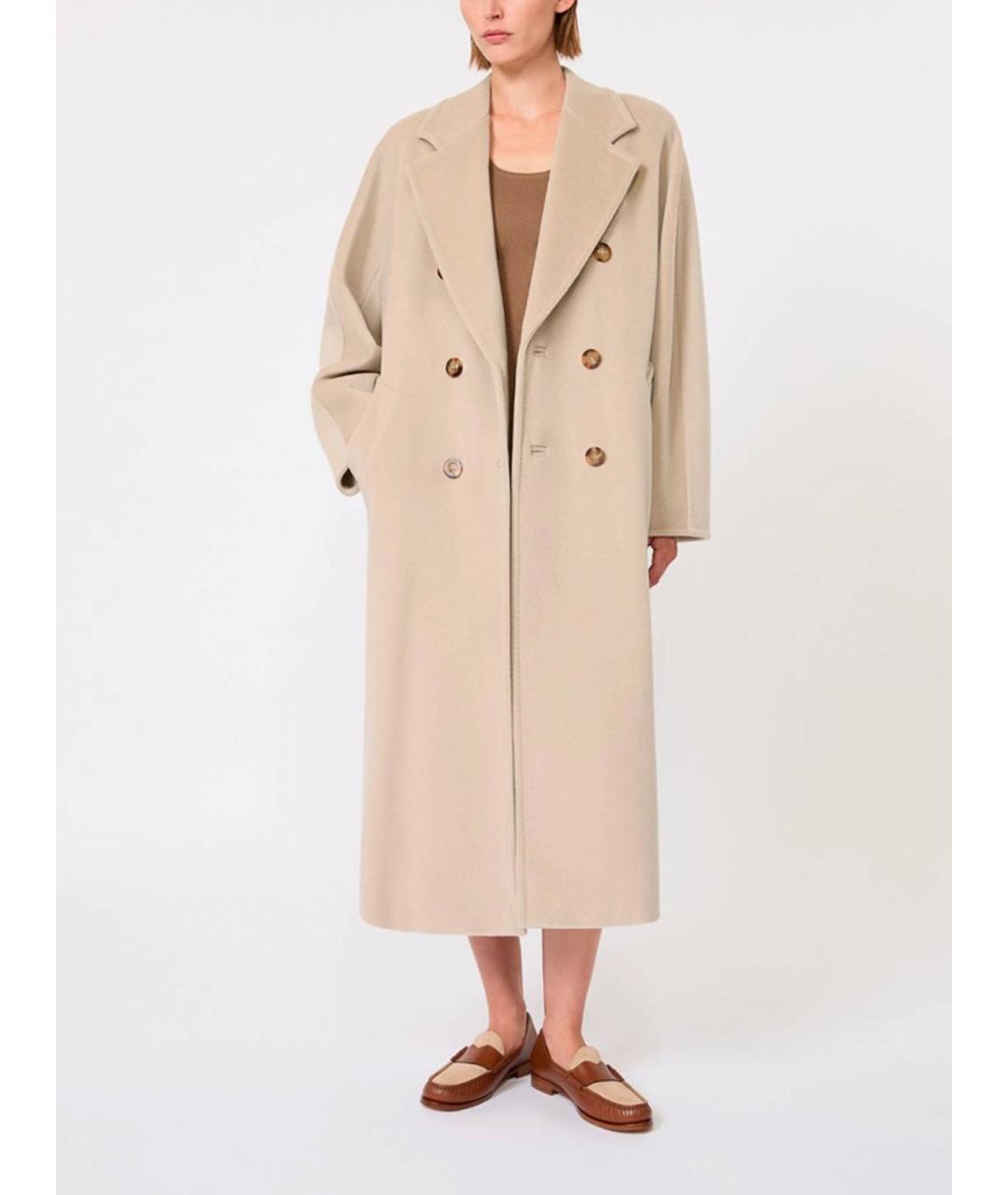 MAX MARA Бежевое кашемировое пальто, фото 3