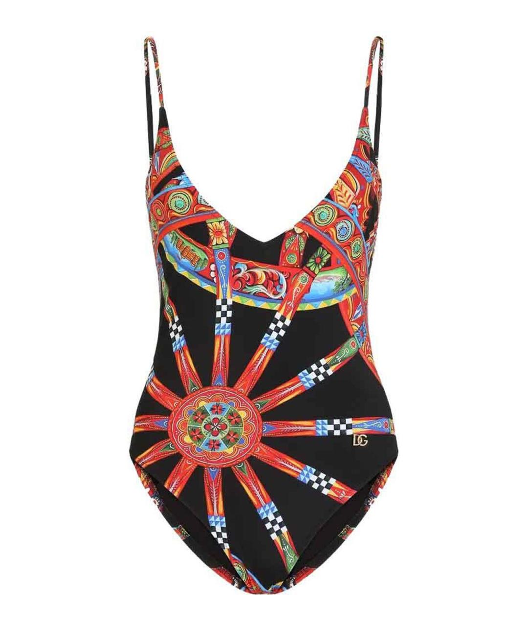 DOLCE&GABBANA Мульти полиамидовый купальник, фото 1