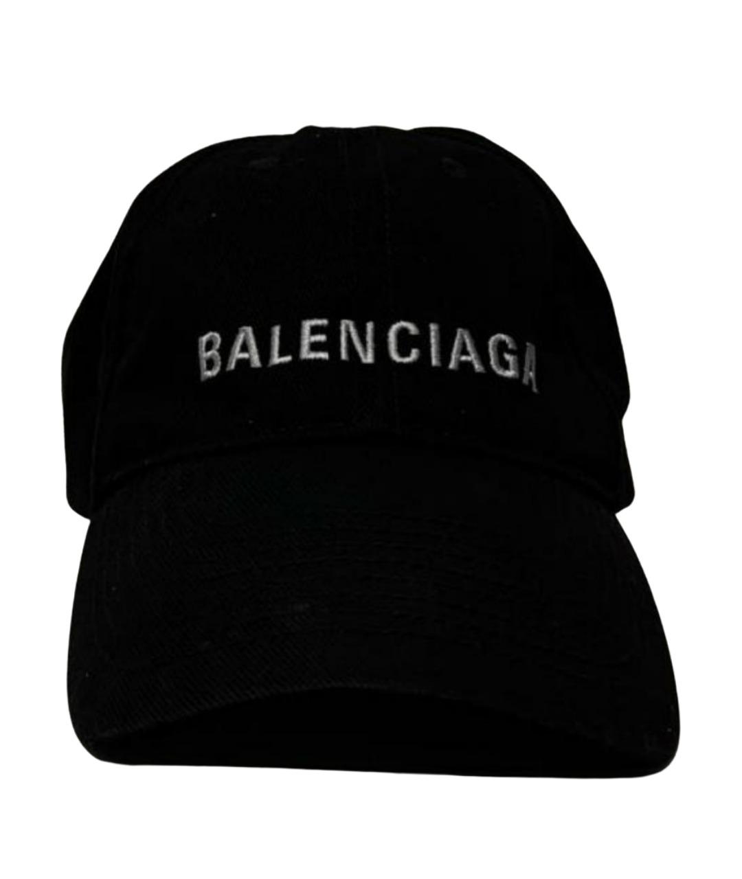 BALENCIAGA Черная хлопковая кепка/бейсболка, фото 1