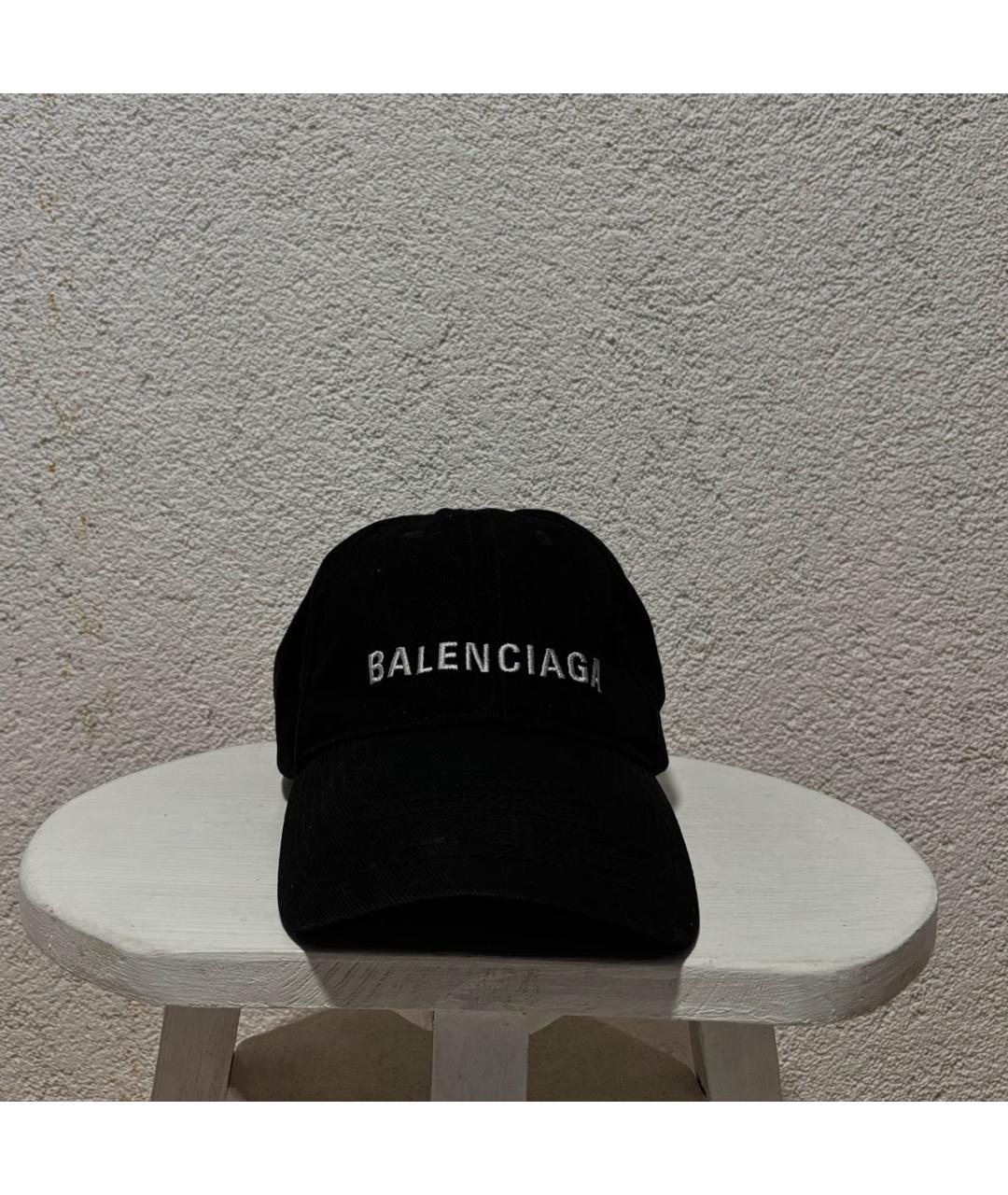 BALENCIAGA Черная хлопковая кепка/бейсболка, фото 4