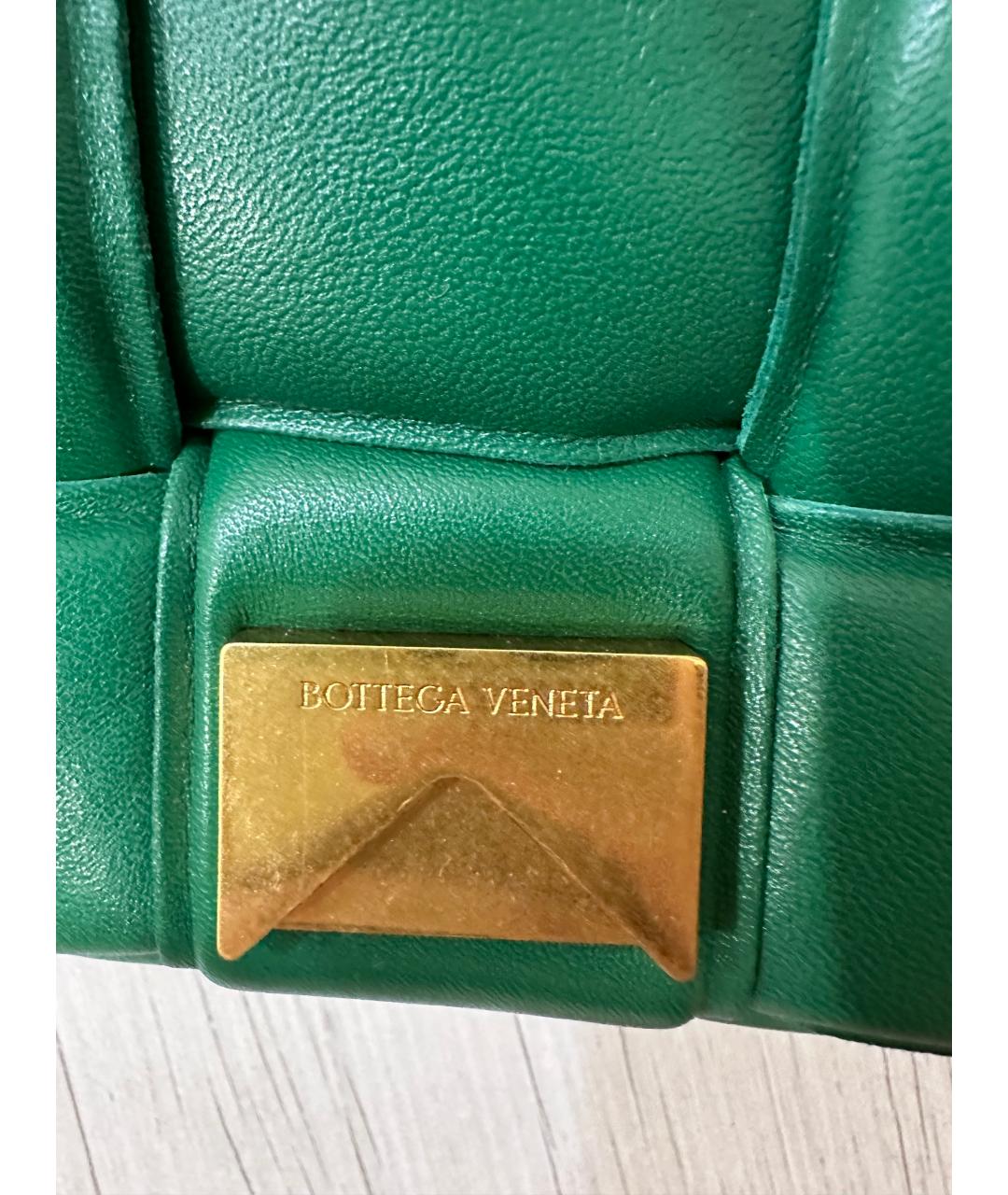 BOTTEGA VENETA Зеленая кожаная сумка через плечо, фото 8