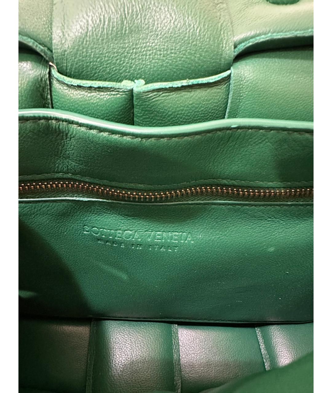 BOTTEGA VENETA Зеленая кожаная сумка через плечо, фото 7