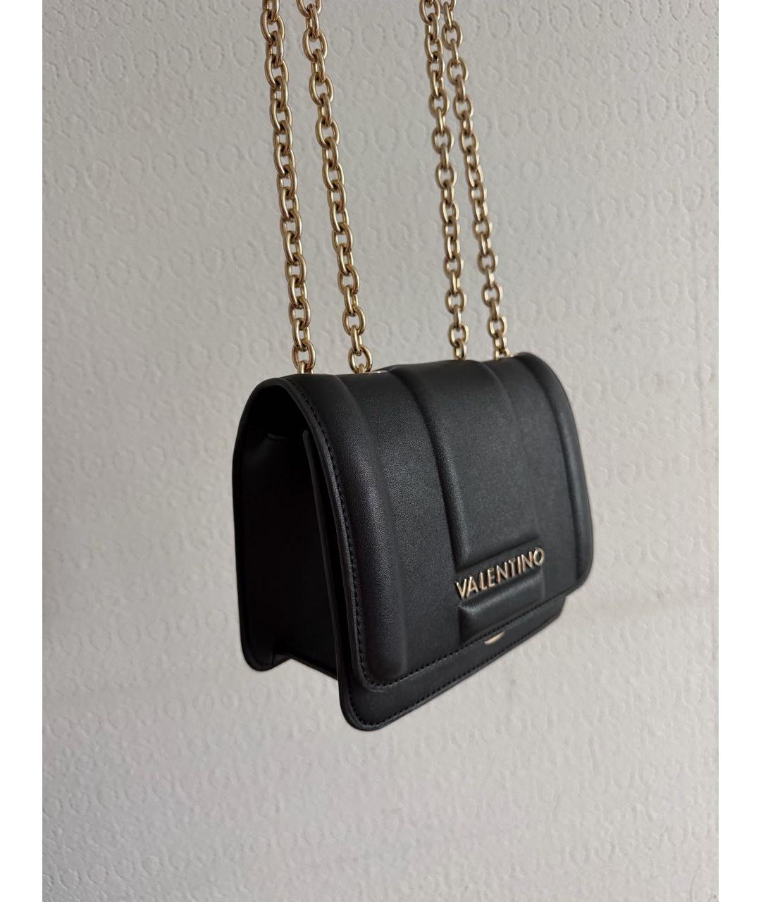 VALENTINO Черная сумка через плечо из искусственной кожи, фото 2