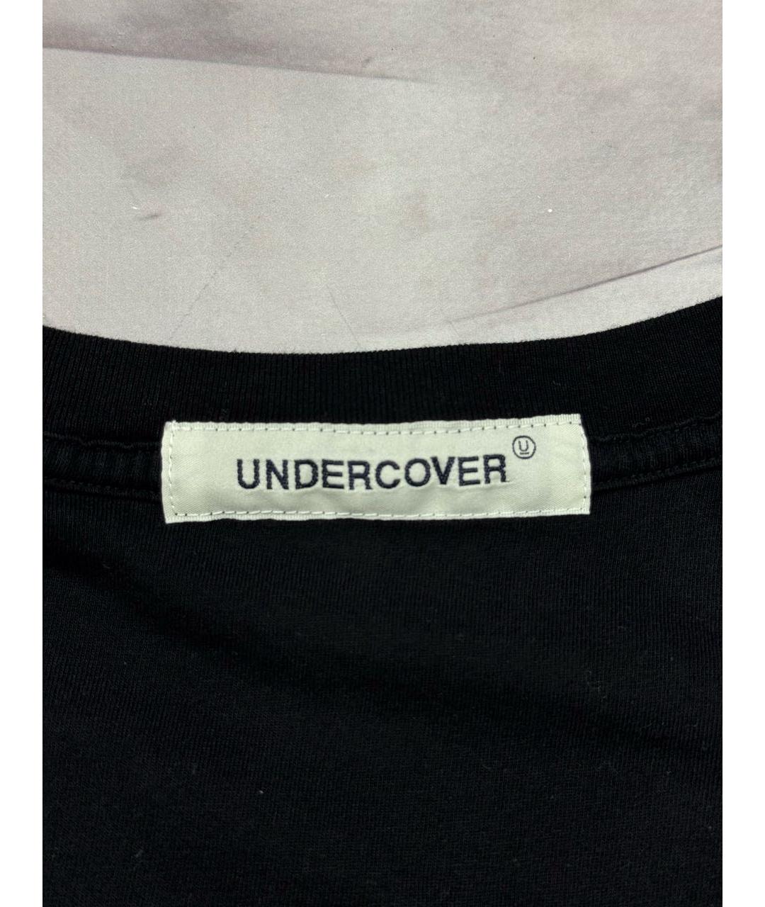 UNDERCOVER Черная хлопковая футболка, фото 4