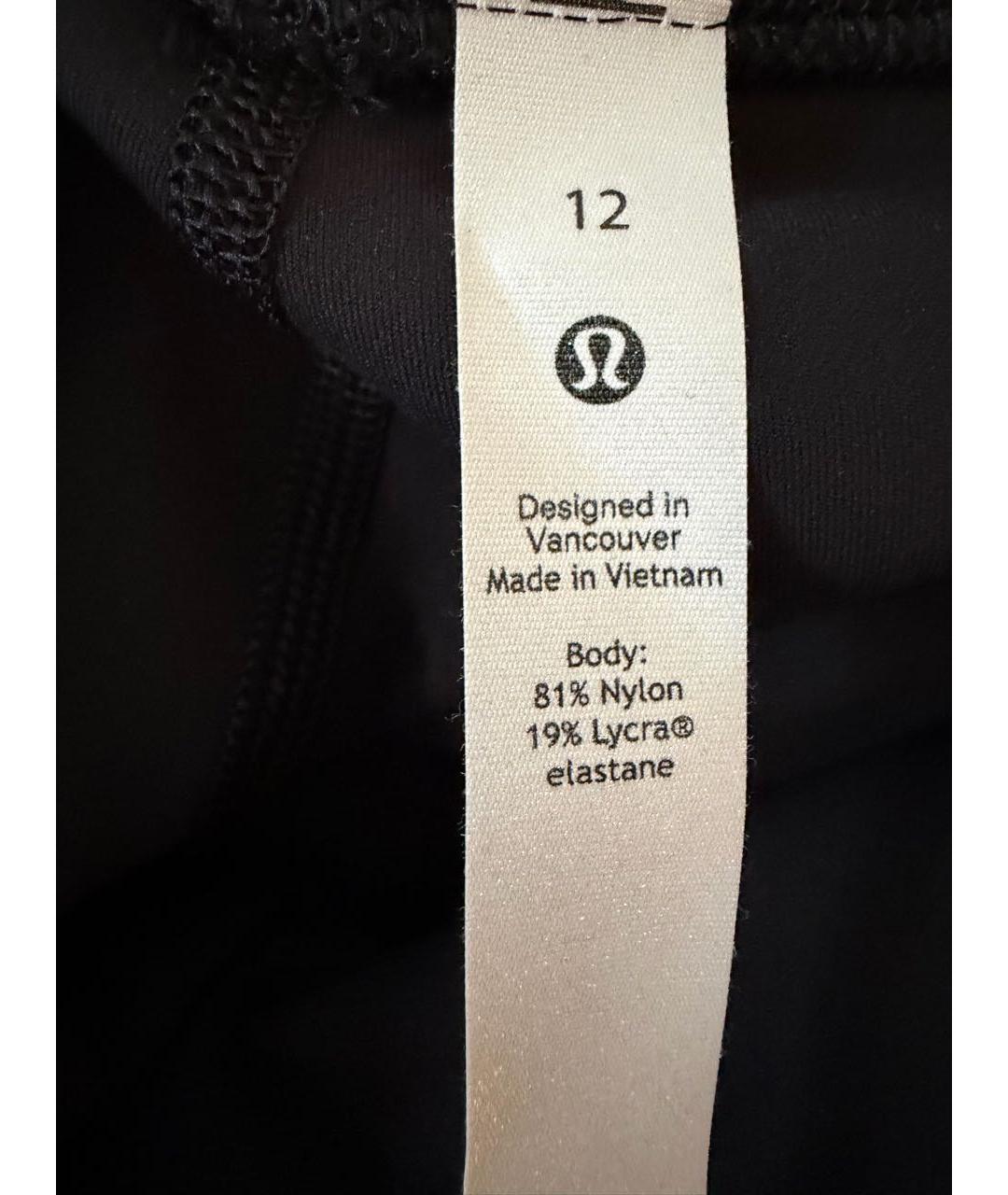 Lululemon Черные нейлоновые брюки широкие, фото 3