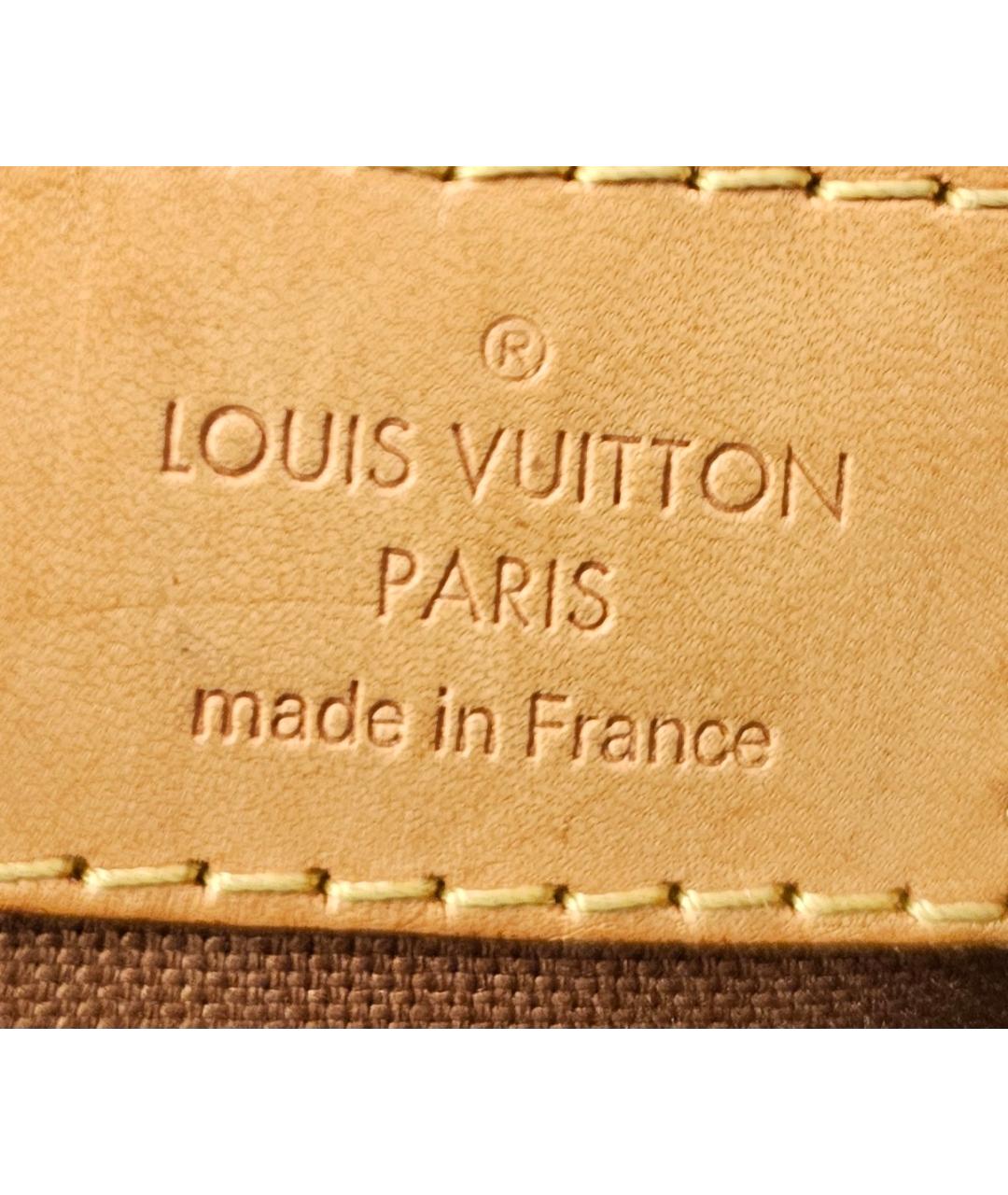 LOUIS VUITTON Коричневая канва сумка тоут, фото 5