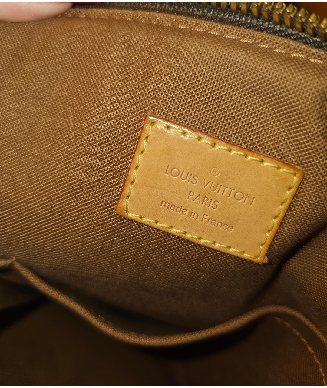 LOUIS VUITTON Коричневая канва сумка тоут, фото 8