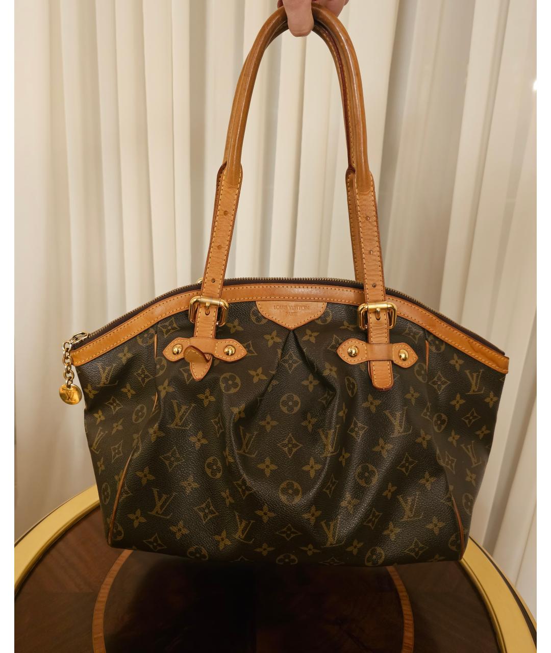 LOUIS VUITTON Коричневая канва сумка тоут, фото 10