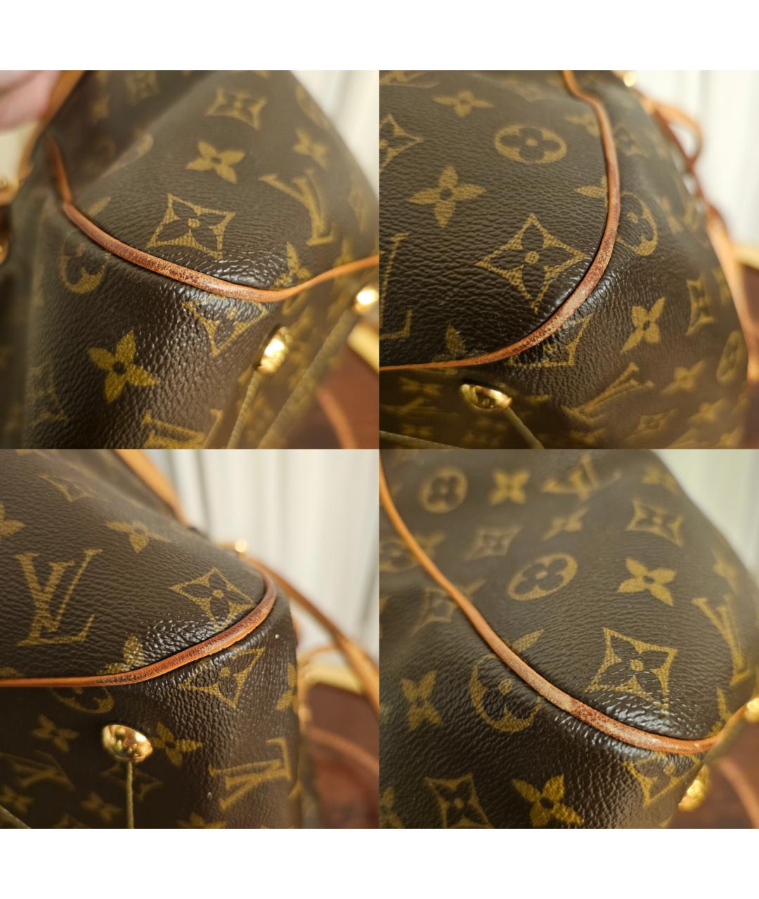 LOUIS VUITTON Коричневая канва сумка тоут, фото 9