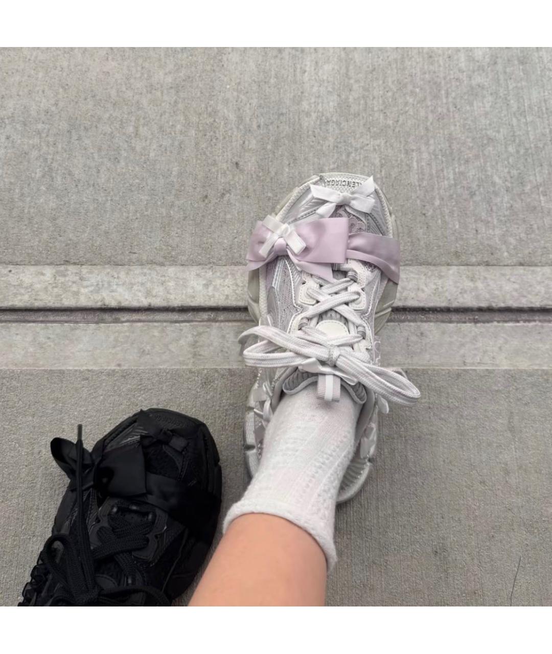 BALENCIAGA Белые текстильные кроссовки, фото 7