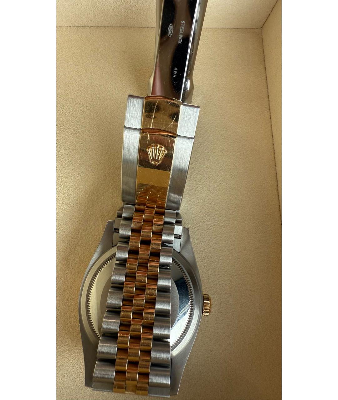ROLEX Серебряные позолоченные часы, фото 3