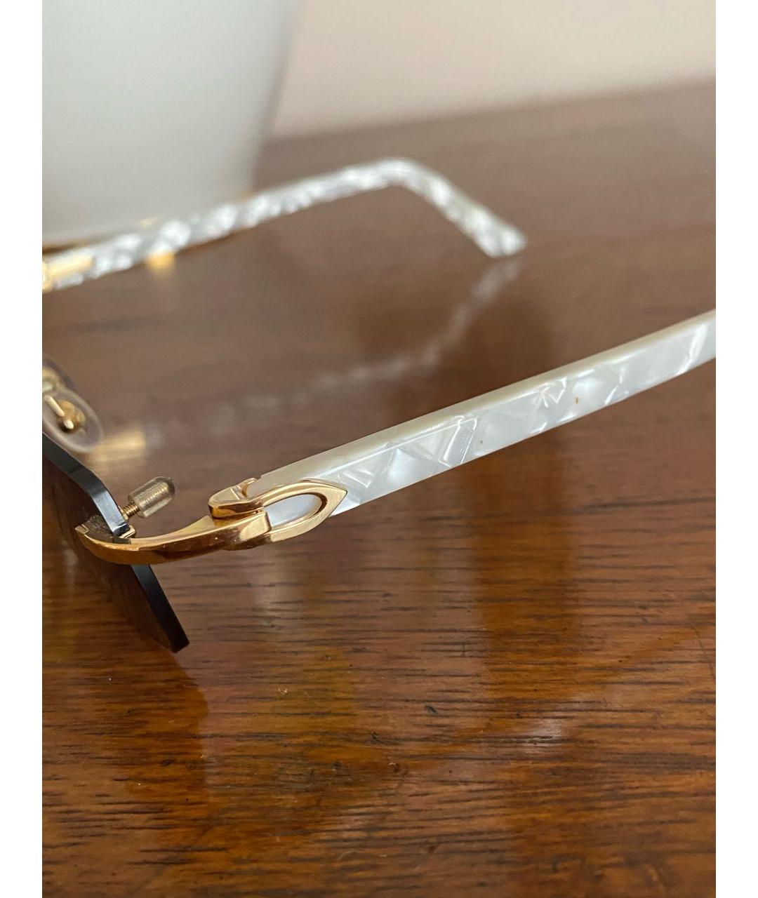 CARTIER Синие металлические солнцезащитные очки, фото 8