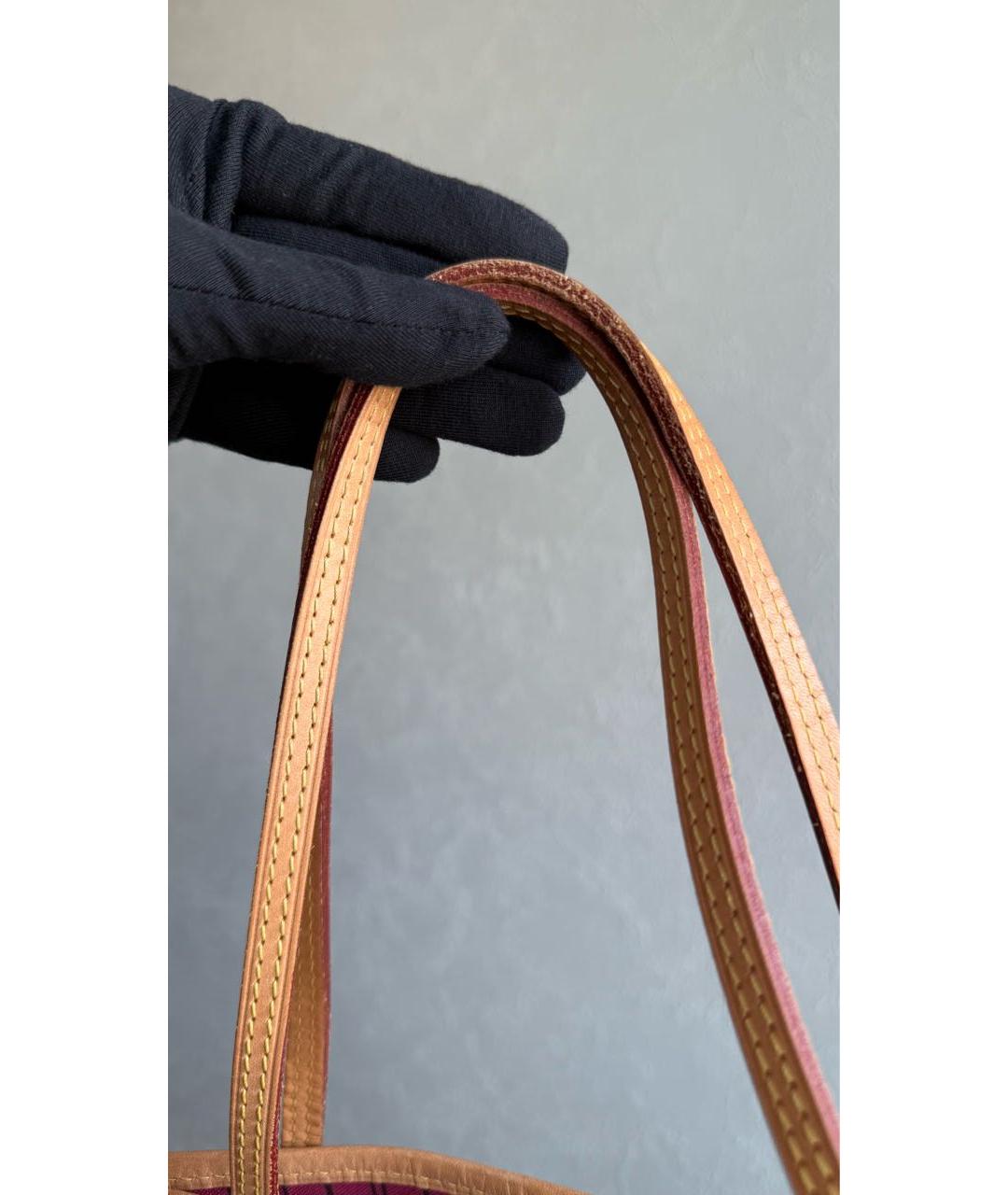 LOUIS VUITTON Коричневая канва сумка тоут, фото 6