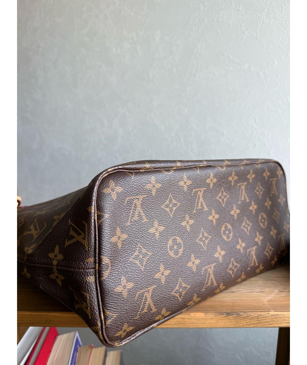 LOUIS VUITTON Коричневая канва сумка тоут, фото 2