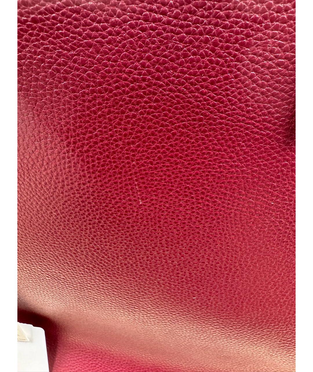 MARC JACOBS Бордовая кожаная сумка тоут, фото 8