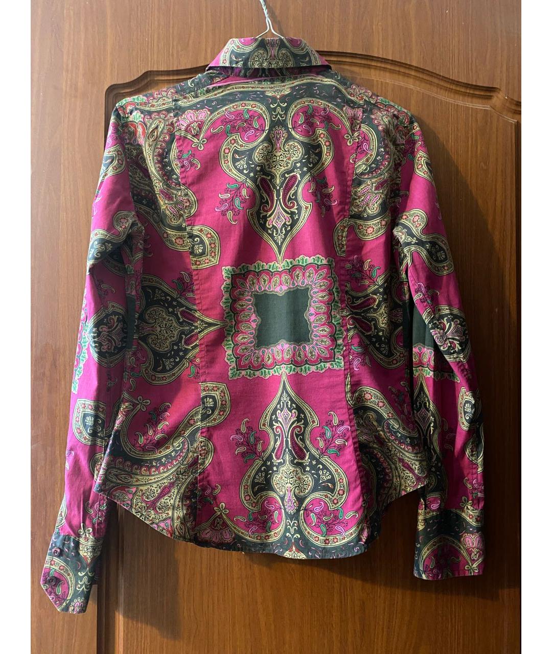 ETRO Фуксия хлопковая рубашка, фото 2