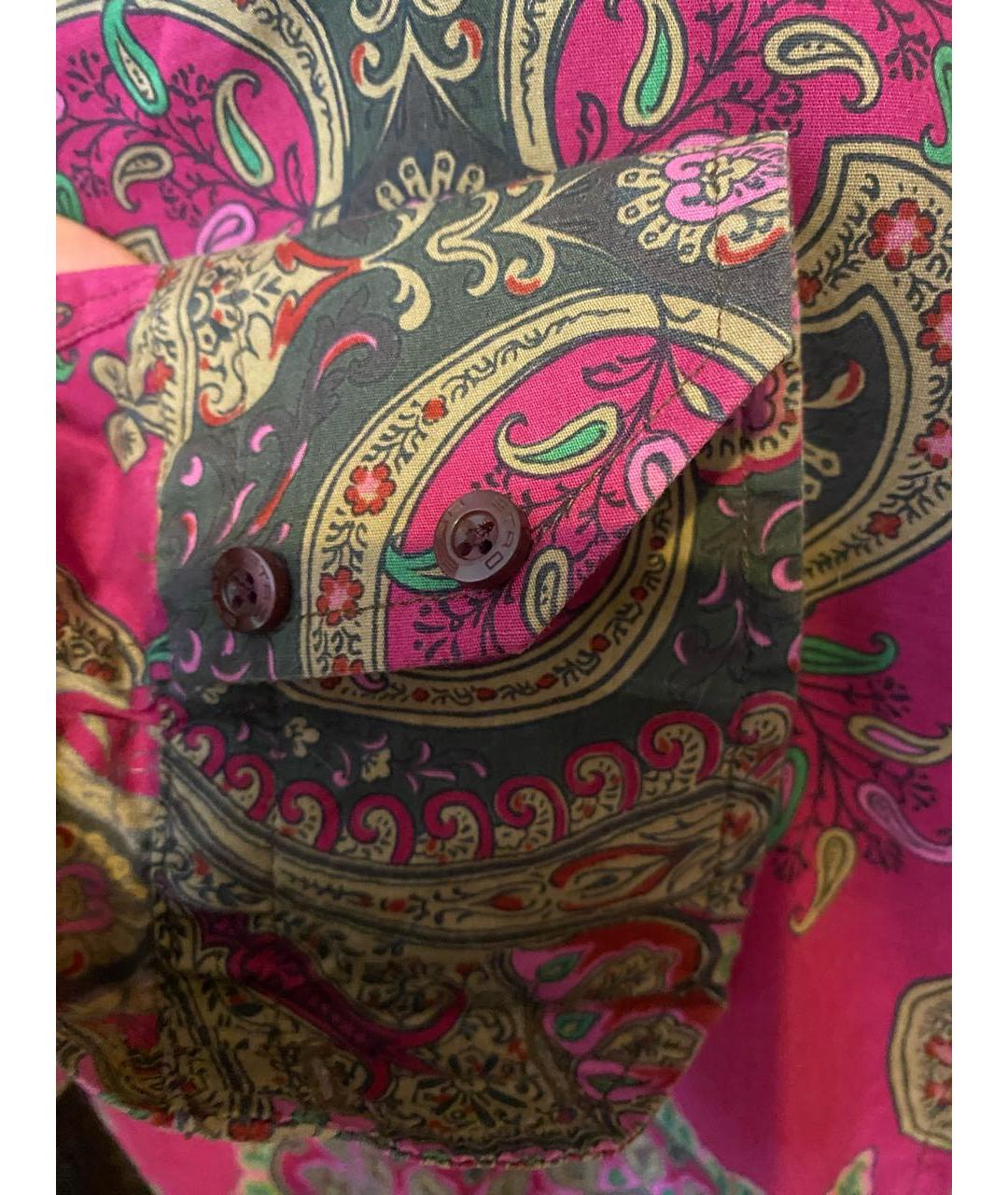 ETRO Фуксия хлопковая рубашка, фото 5