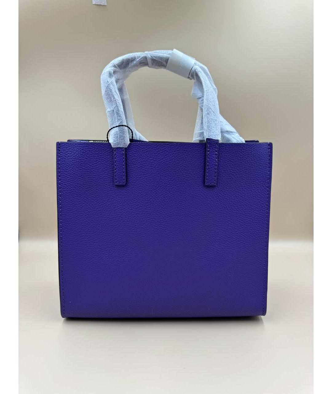 MARC JACOBS Фиолетовая кожаная сумка с короткими ручками, фото 2