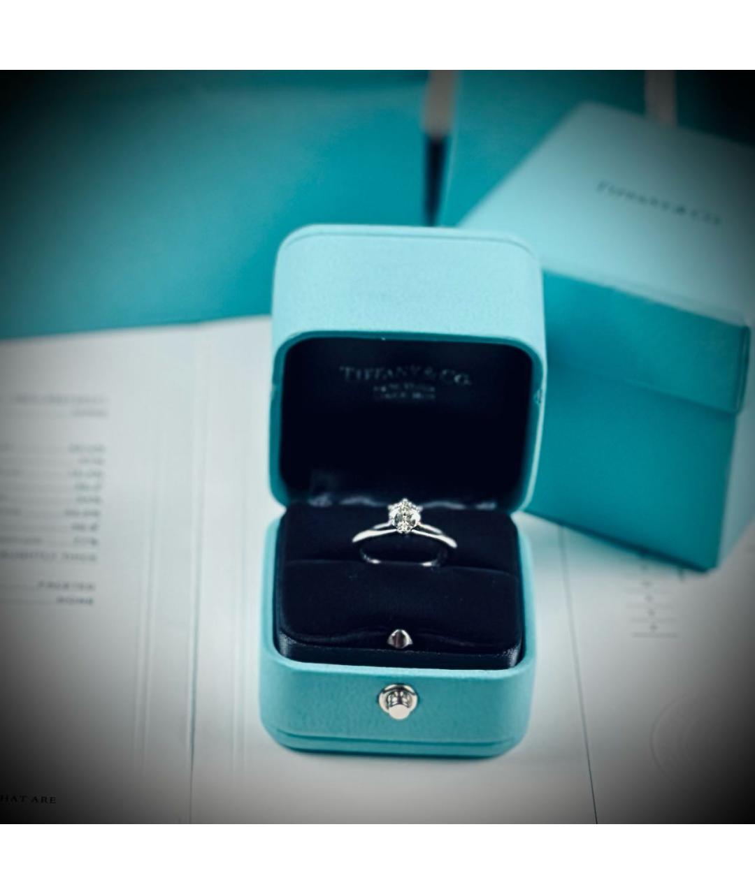 TIFFANY&CO Серебряное платиновое кольцо, фото 2