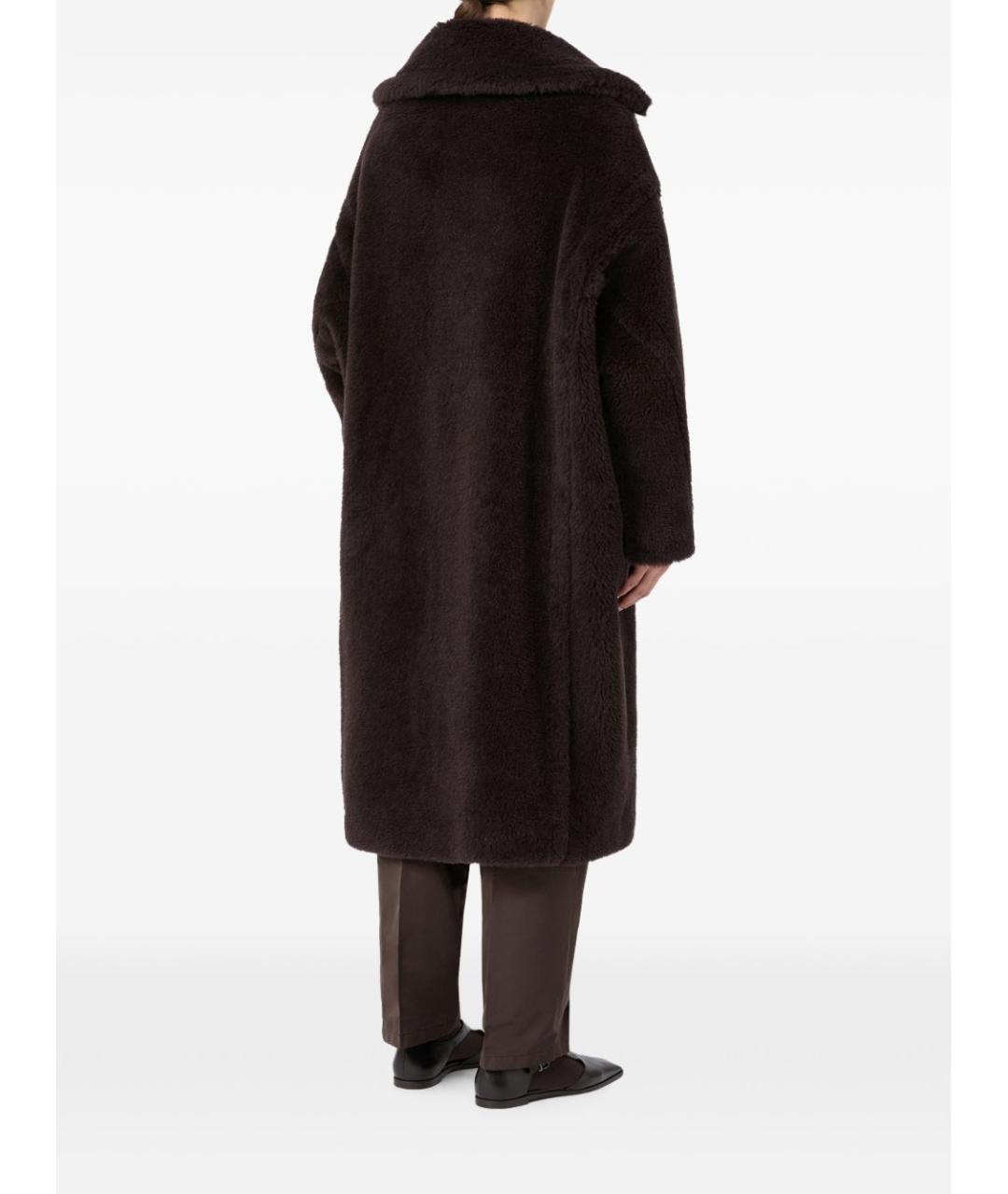 MAX MARA Коричневое шерстяное пальто, фото 3