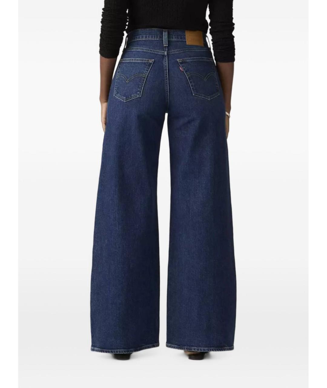LEVI'S Синие хлопковые прямые джинсы, фото 2