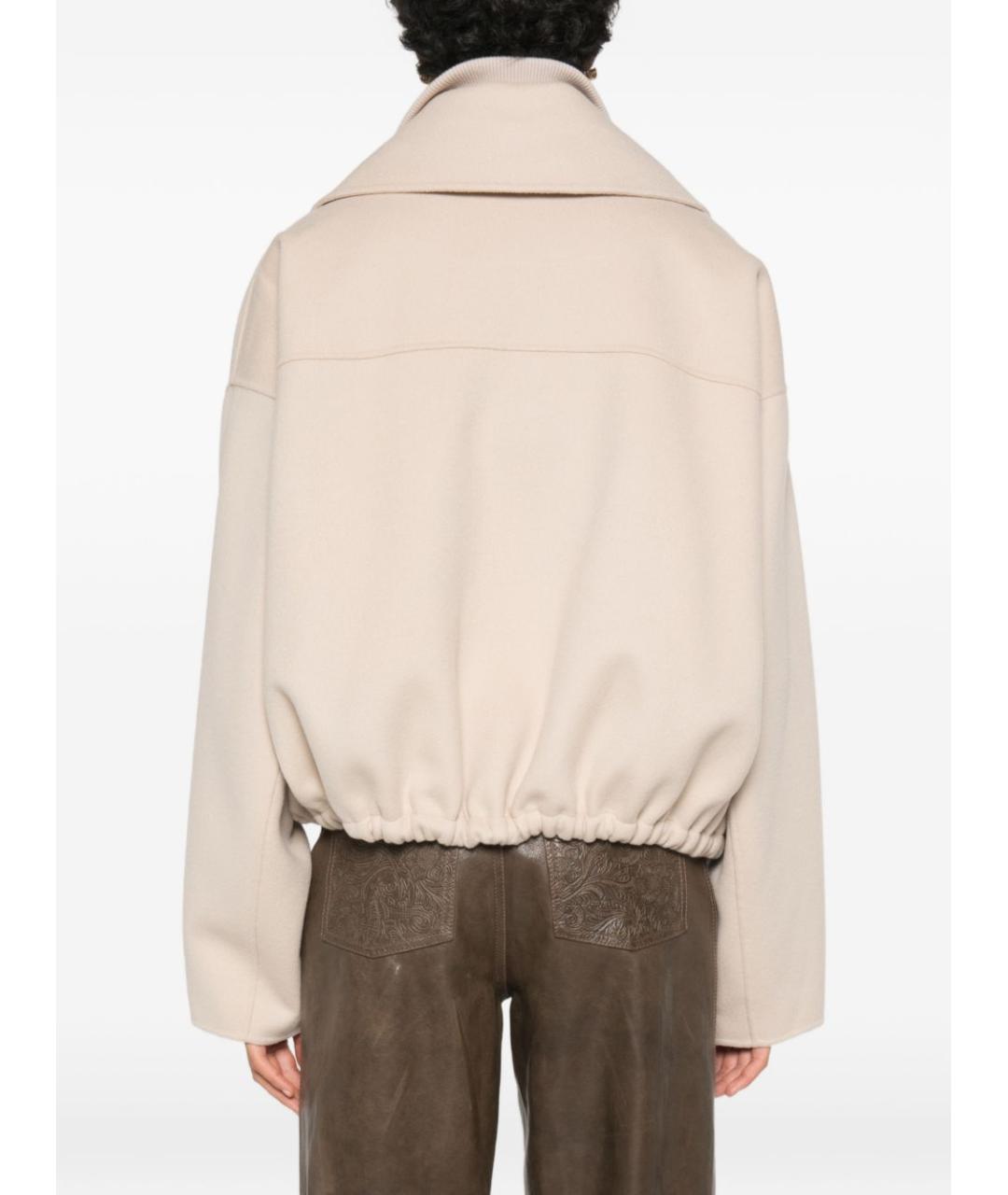 SPORTMAX Бежевая шерстяная куртка, фото 4