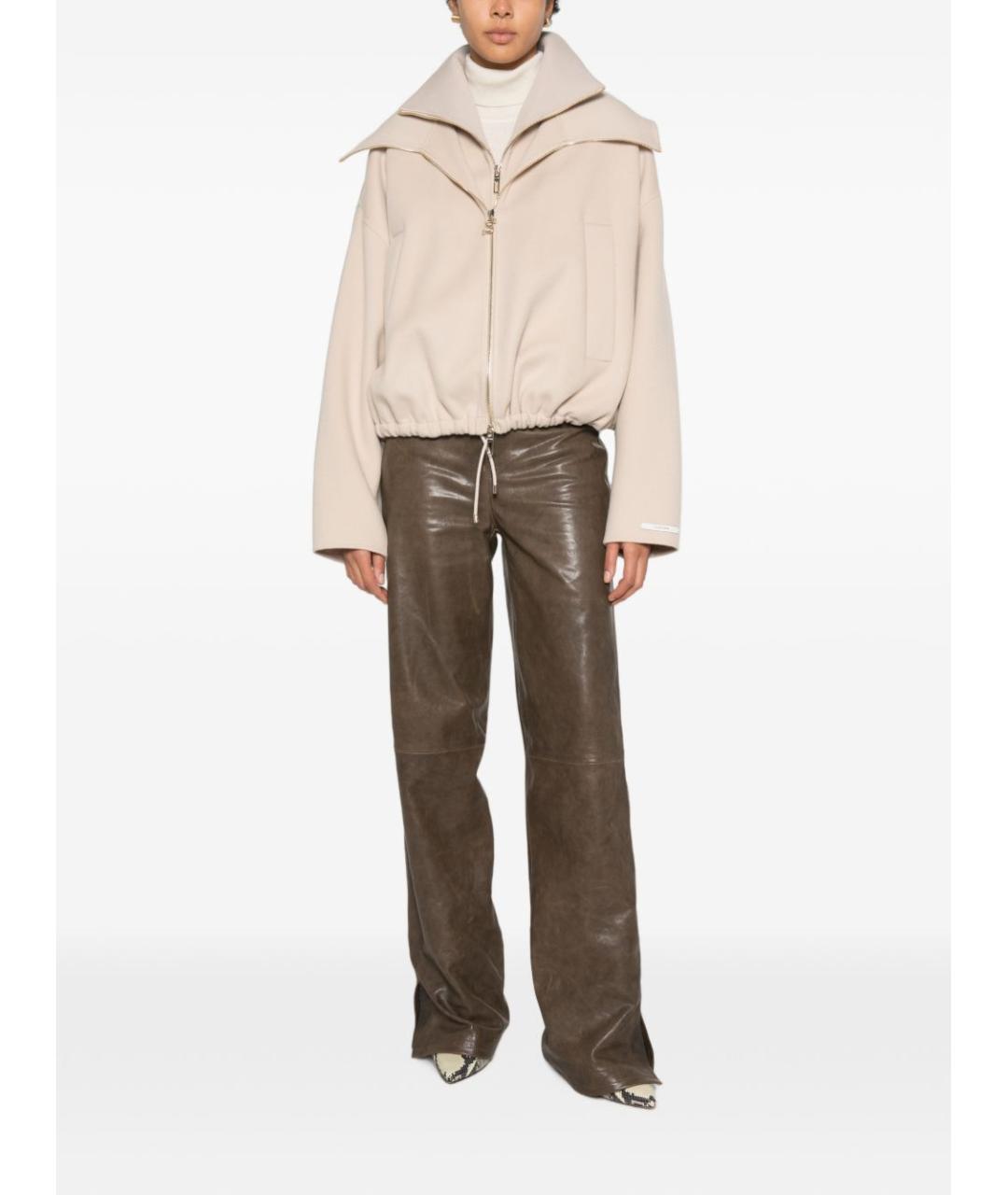 SPORTMAX Бежевая шерстяная куртка, фото 2